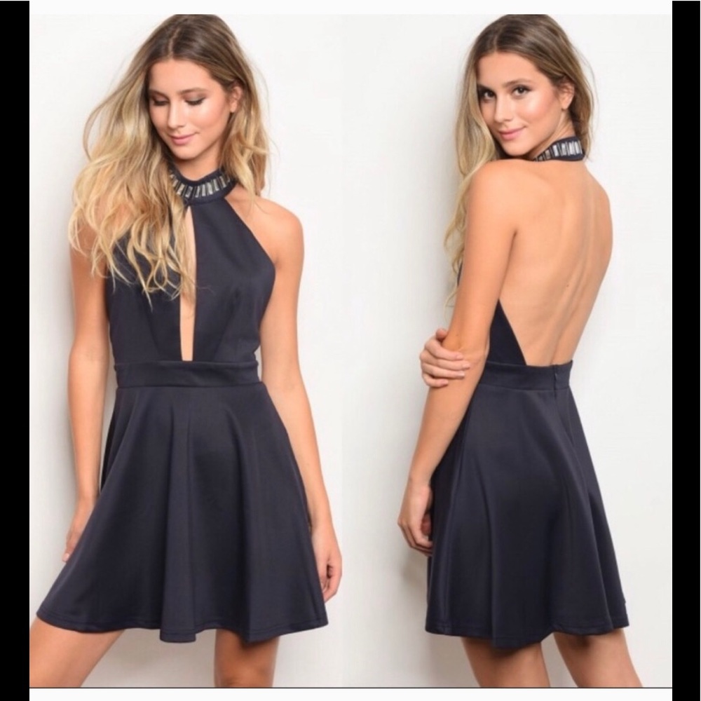 NAVY PARTY DRESS